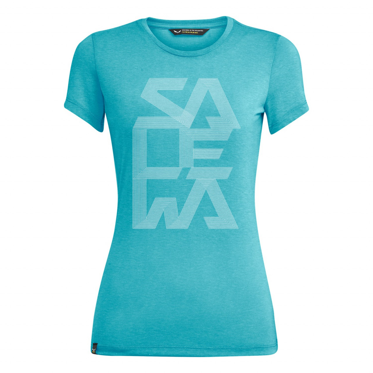 Salewa Print Dry Argentina - Camisetas Mujer - Azules - LSZR-04258